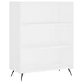 Miniatyrbilde 7 av 11: vidaXL Highboard hvit 69,5x34x180 cm konstruert tre