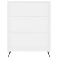 Miniatyrbilde 8 av 11: vidaXL Highboard hvit 69,5x34x180 cm konstruert tre