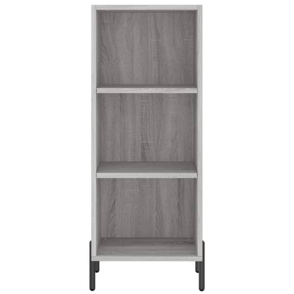 vidaXL højskab 34,5x34x180 cm konstrueret træ grå sonoma-eg