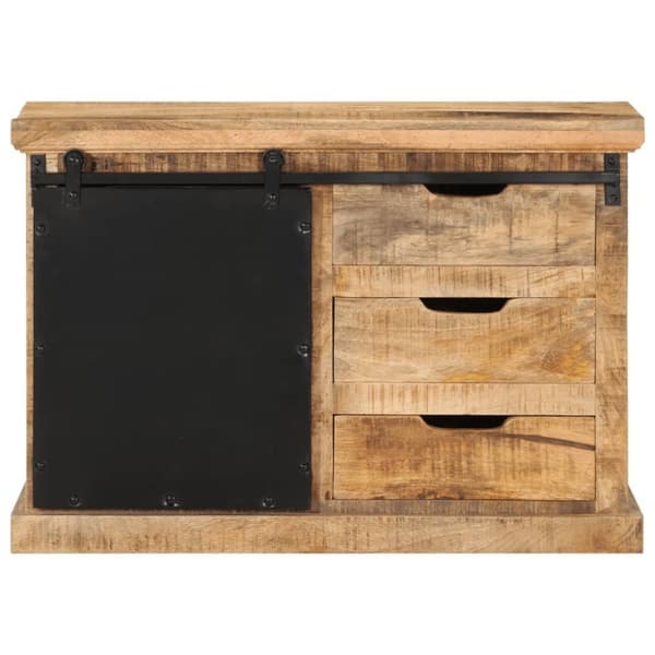 vidaXL Senkki 80x30x55 cm täysi karkea mangopuu