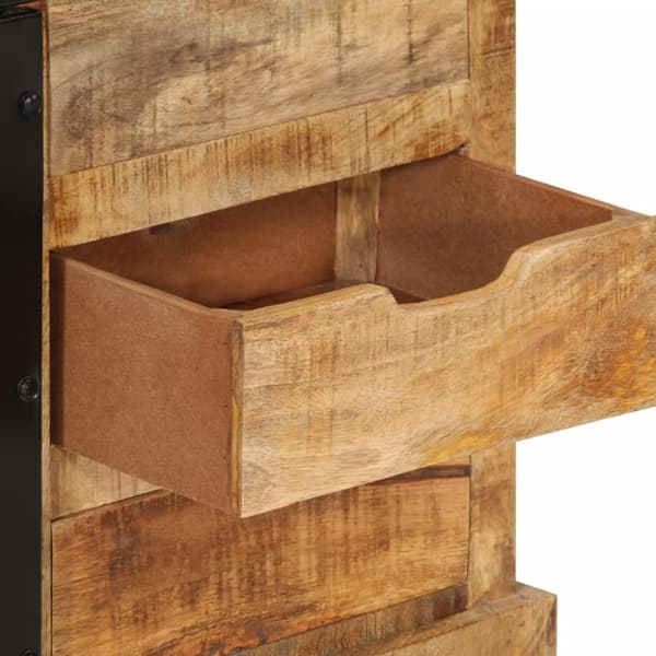 vidaXL Senkki 80x30x55 cm täysi karkea mangopuu