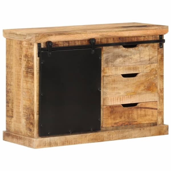 vidaXL Senkki 80x30x55 cm täysi karkea mangopuu