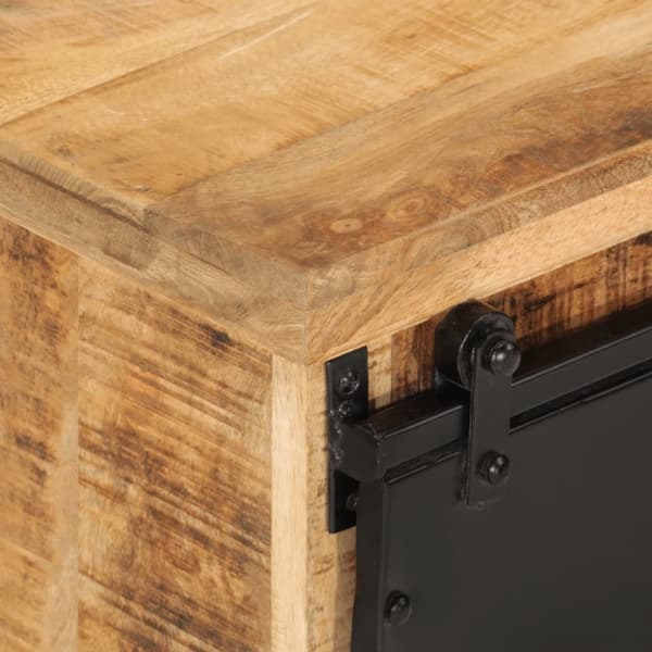 vidaXL Skjenk 80x30x55 cm grov heltre mango