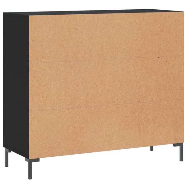 vidaXL Senkki musta 90x34x80 cm tekninen puu