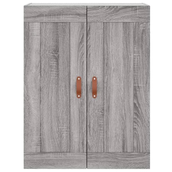 vidaXL højskab 69,5x34x180 cm konstrueret træ grå sonoma-eg