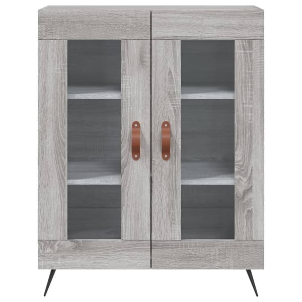 vidaXL højskab 69,5x34x180 cm konstrueret træ grå sonoma-eg
