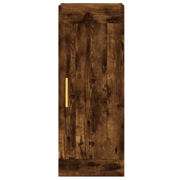 vidaXL skab 34,5x34x180 cm konstrueret træ røget egetræ