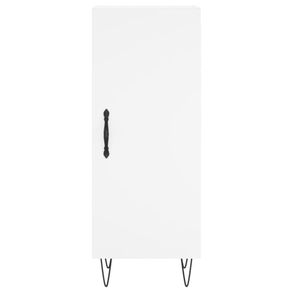 vidaXL Highboard hvit 34,5x34x180 cm konstruert tre