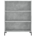 Miniatyrbilde 5 av 11: vidaXL Highboard betonggrå 69,5x32,5x180 cm konstruert tre