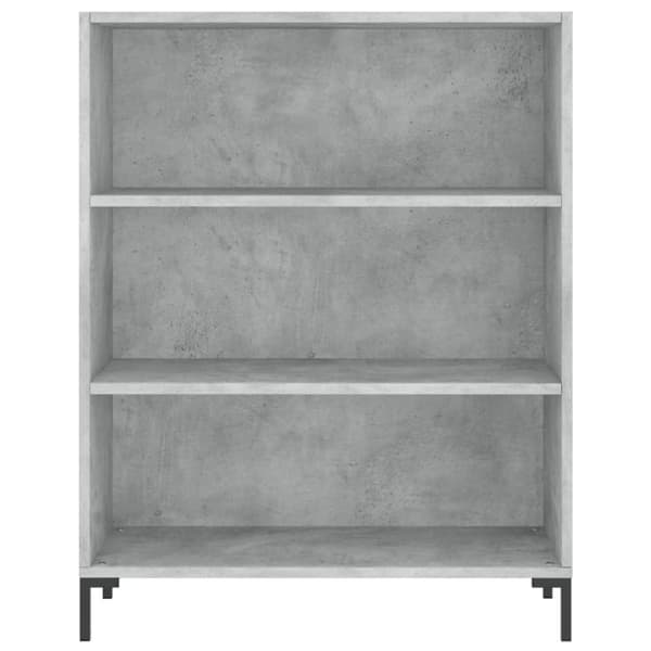 vidaXL Highboard betonggrå 69,5x32,5x180 cm konstruert tre