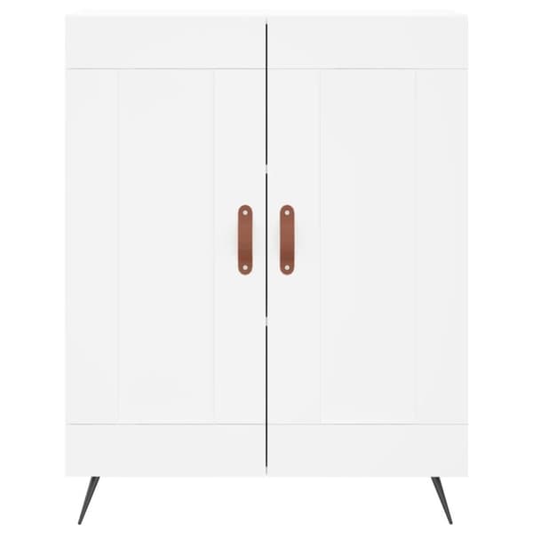 vidaXL højskab 69,5x34x180 cm konstrueret træ hvid