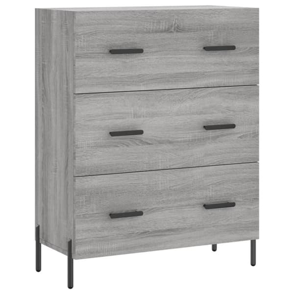 vidaXL Högskåp Grå Sonoma 69,5x34x180 cm konstruerat trä