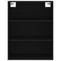 Miniatyrbilde 7 av 11: vidaXL Highboard svart 69,5x32,5x180 cm konstruert tre