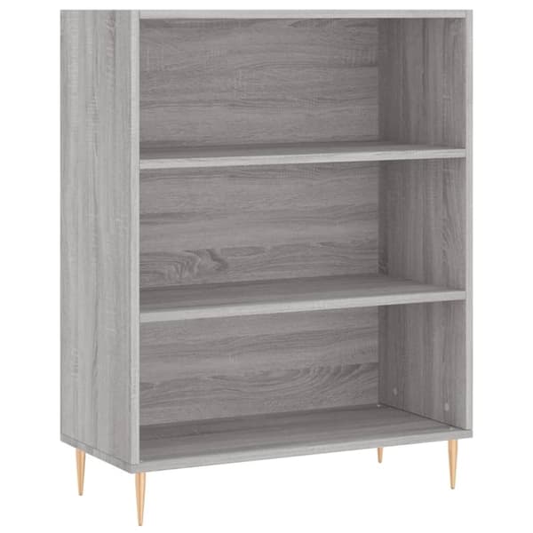 vidaXL Highboard grå sonoma 69,5x32,5x180 cm konstruert tre