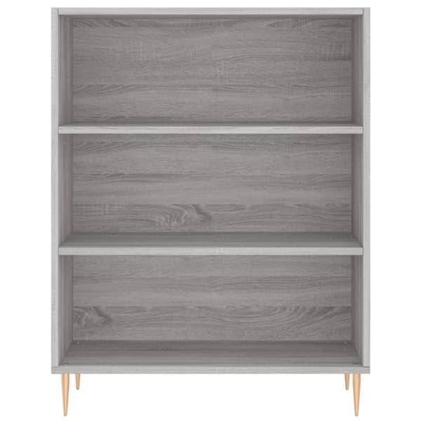 vidaXL Highboard grå sonoma 69,5x32,5x180 cm konstruert tre