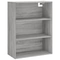 Miniatyrbilde 6 av 11: vidaXL Highboard grå sonoma 69,5x32,5x180 cm konstruert tre