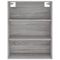 Miniatyrbilde 7 av 11: vidaXL Highboard grå sonoma 69,5x32,5x180 cm konstruert tre