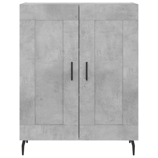 vidaXL Skänk betonggrå 69,5x34x90 cm konstruerat trä