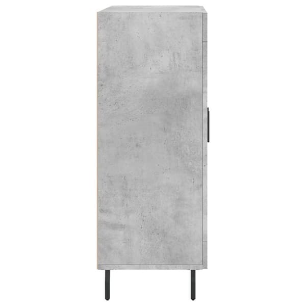 vidaXL Skänk betonggrå 69,5x34x90 cm konstruerat trä