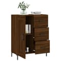 Miniatyrbilde 3 av 11: vidaXL Skjenk brun eik 69,5x34x90 cm konstruert tre