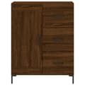 Miniatyrbilde 4 av 11: vidaXL Skjenk brun eik 69,5x34x90 cm konstruert tre