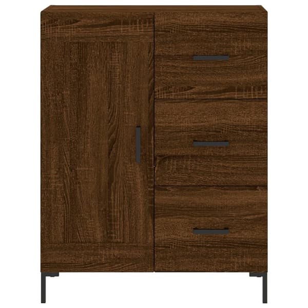 vidaXL Skjenk brun eik 69,5x34x90 cm konstruert tre