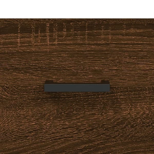 vidaXL Skjenk brun eik 69,5x34x90 cm konstruert tre