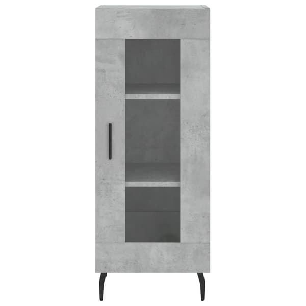 vidaXL Highboard betonggrå 34,5x34x180 cm konstruert tre