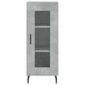 Miniatyrbilde 5 av 11: vidaXL Highboard betonggrå 34,5x34x180 cm konstruert tre