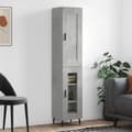 Miniatyrbilde 11 av 11: vidaXL Highboard betonggrå 34,5x34x180 cm konstruert tre