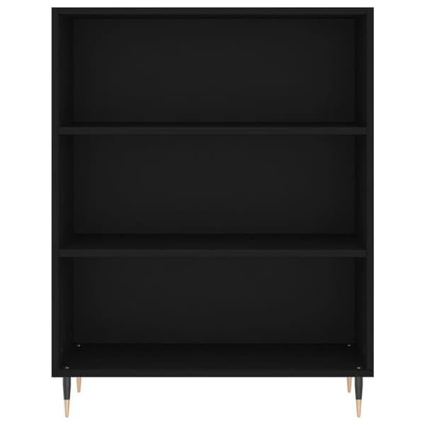 vidaXL reol 69,5x32,5x180 cm konstrueret træ sort