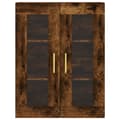 Miniatyrbilde 5 av 11: vidaXL Highboard røkt eik 69,5x34x180 cm konstruert tre