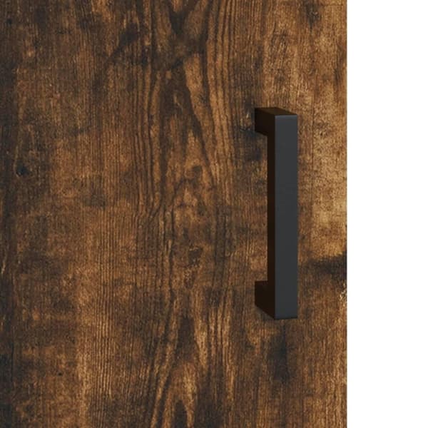 vidaXL Highboard røkt eik 69,5x34x180 cm konstruert tre