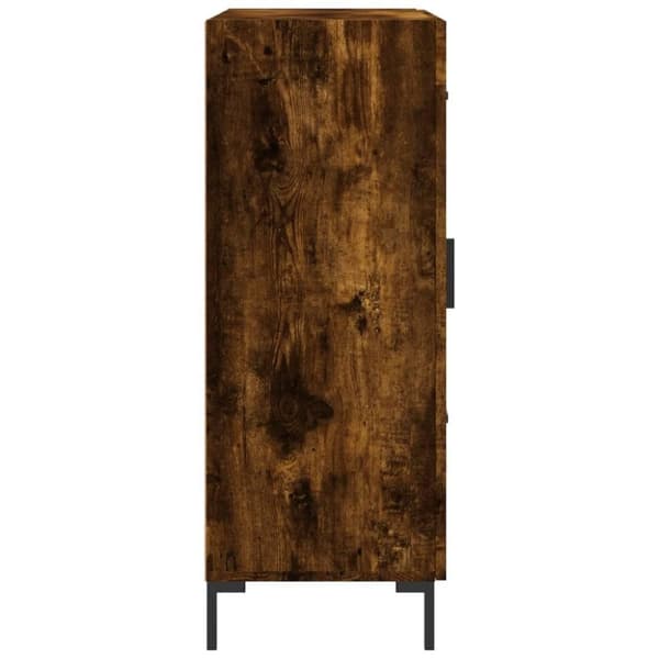 vidaXL Skjenk røkt eik 69,5x34x90 cm konstruert tre