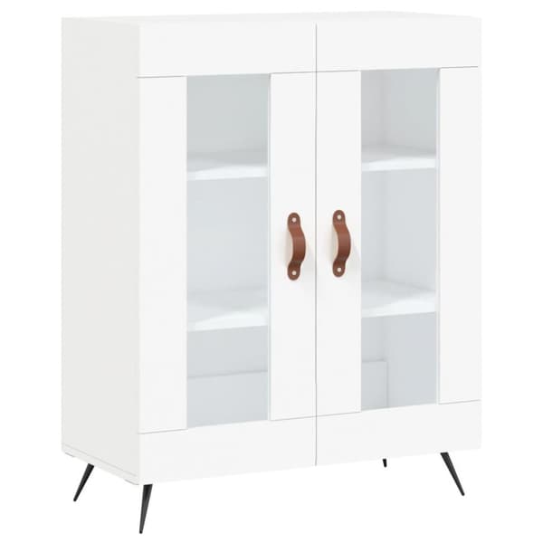 vidaXL Highboard hvit 69,5x34x180 cm konstruert tre
