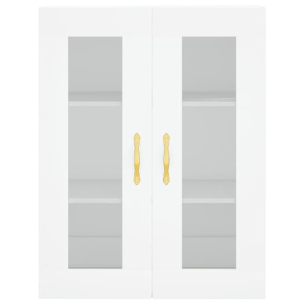 vidaXL Highboard hvit 69,5x34x180 cm konstruert tre