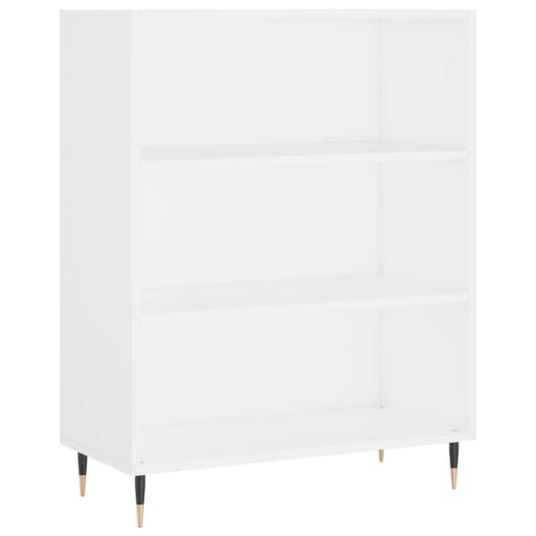 vidaXL Highboard hvit 69,5x34x180 cm konstruert tre