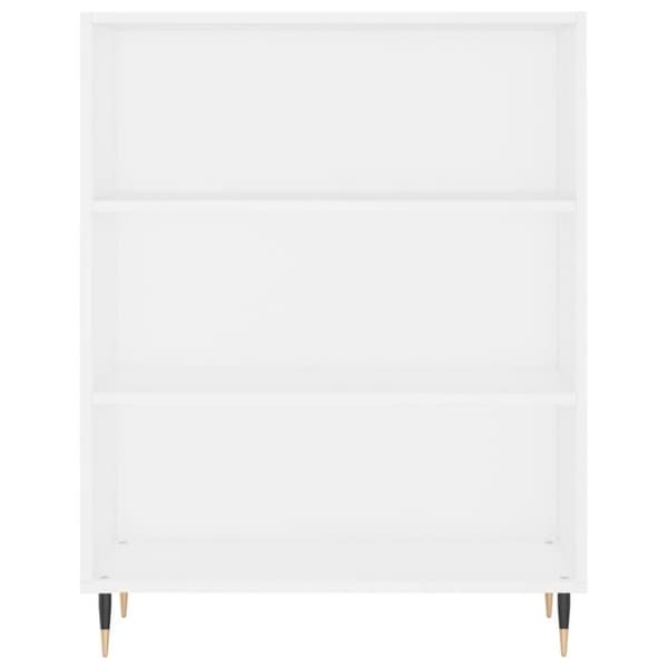 vidaXL Highboard hvit 69,5x34x180 cm konstruert tre