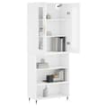 Miniatyrbillede 2 af 11: vidaXL højskab 69,5x34x180 cm konstrueret træ hvid