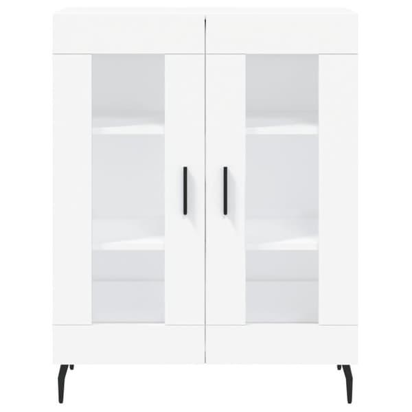 vidaXL Högskåp vit 69,5x34x180 cm konstruerat trä
