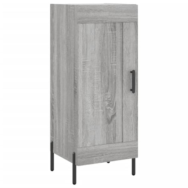 vidaXL Highboard grå sonoma 34,5x34x180 cm konstruert tre