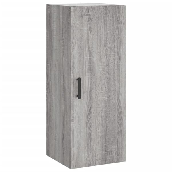 vidaXL Highboard grå sonoma 34,5x34x180 cm konstruert tre