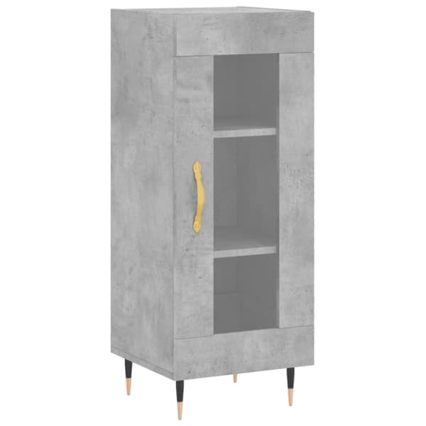 vidaXL skab 34,5x34x180 cm konstrueret træ betongrå