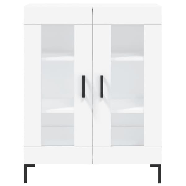 vidaXL højskab 69,5x34x180 cm konstrueret træ hvid