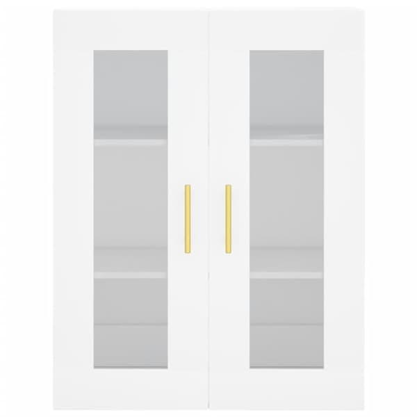 vidaXL Highboard hvit 69,5x34x180 cm konstruert tre