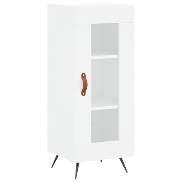 vidaXL Highboard hvit 34,5x34x180 cm konstruert tre