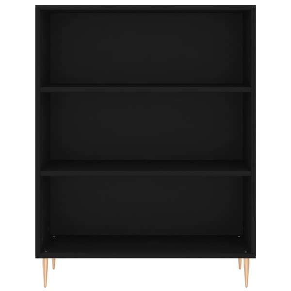 vidaXL Kaappi musta 69,5x32,5x180 cm tekninen puu