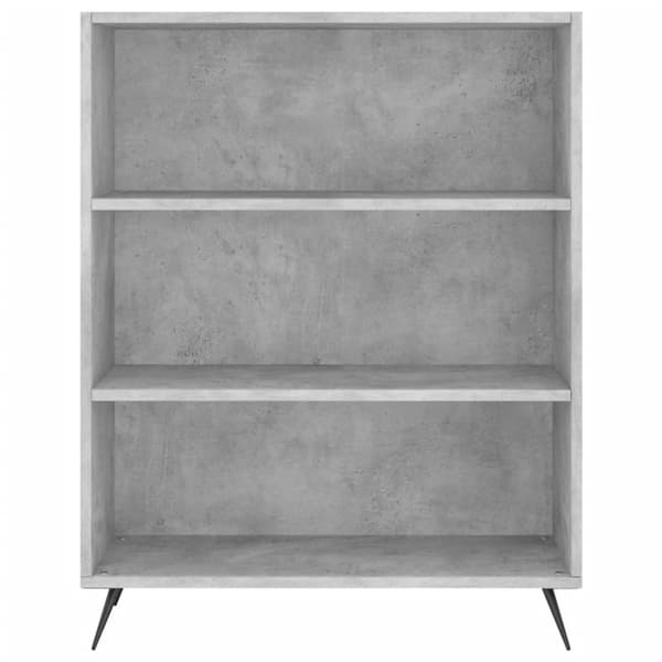 vidaXL reol 69,5x32,5x180 cm konstrueret træ betongrå