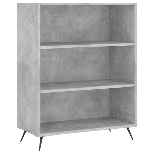 vidaXL Highboard betonggrå 69,5x32,5x180 cm konstruert tre