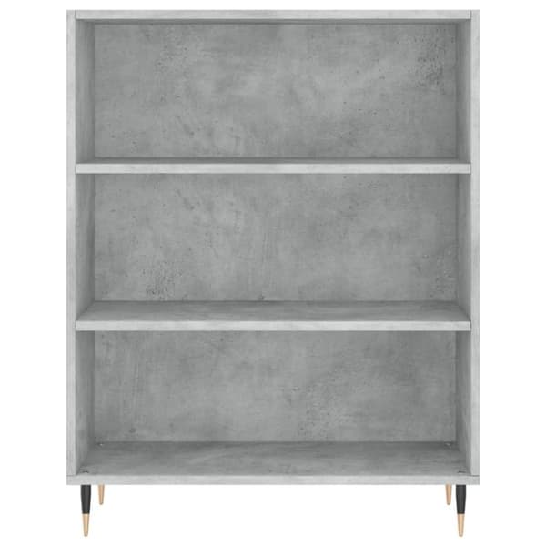 vidaXL reol 69,5x32,5x180 cm konstrueret træ betongrå